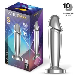 AfterDark Sarmy Metal Vibrating Dildo Plug Size S