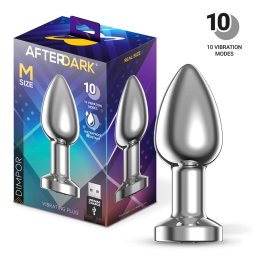 AfterDark Dimpor Metal Vibrating Anal Plug Size M