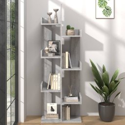 Biblioteca, sonoma gri, 48x25,5x140 cm, lemn prelucrat GartenMobel Dekor