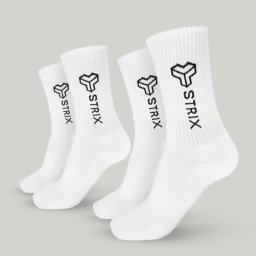 STRIX Șosete Essential Crew 2Pack White L