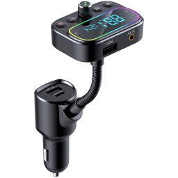 Modulator FM SERIOUX SRXA-ABFM67, Bluetooth, USB-C, RGB, Black