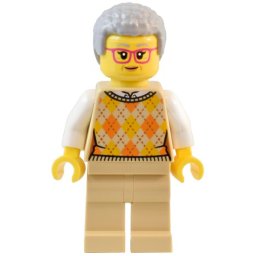 Lego Minifigures twn491 - Vizitator muzeu femeie