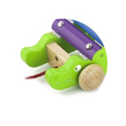 Jucarie de tras xilofon crocodil, viga