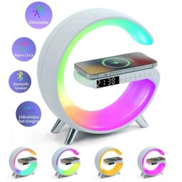 Life Assistant New Model - Multifunction 7 Ceas, Radio, Speaker, Lampa, Difuzor multifunctional, incarcator wireless, lumina rgb de control al aplicatiilor