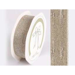 Rola material textil bej+sclipici pentru aranjamente florale
