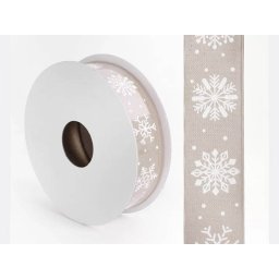 Rola material textil bej+stelute pentru aranjamente florale
