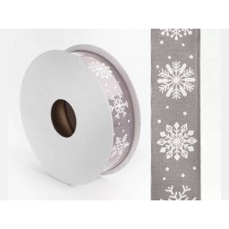 Rola material textil gri+stelute pentru aranjamente florale