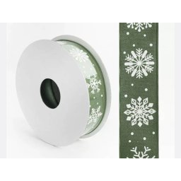 Rola material textil verde+stelute pentru aranjamente florale