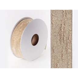 Rola material textil bej +sclipici pentru aranjamente florale