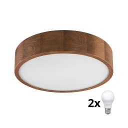 Plafonieră Brilagi CARVALHO 1xE27/60W/230V stejar d. 37 cm