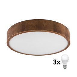 Plafonieră Brilagi CARVALHO 3xE27/60W/230V stejar d. 47 cm