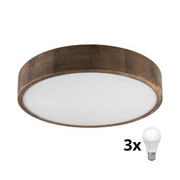 Plafonieră LED Brilagi CARVALHO 3xE27/60W/230V stejar nuc d. 47 cm