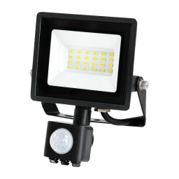 Proiector LED cu senzor MHC LED/20W/230V IP44 6500K negru