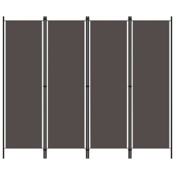 Paravan de camera cu 4 panouri, antracit, 200 x 180 cm GartenMobel Dekor