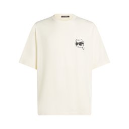 Karl Lagerfeld Tricou ' IKON ' crem / negru