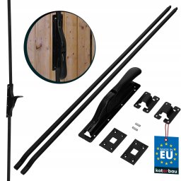 Poarta de garaj basquil pentru uși wicket negru 350 cm