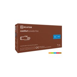 Set 100 bucati manusi comfort powder-free protectie si examinare doctor in uniforma