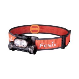 Lanternă frontală LED reîncărcabilă dimabilă Fenix HM65RTV20BLC LED/USB IP68 negru/portocaliu