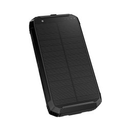 Acumulator extern cu funcție de încărcare fără fir și panou solar Power Delivery 15W/10000 mAh negru