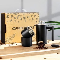Set cadou Cafea cu Stil Infuzor si accesorii Black V60