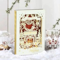 Felicitare de Craciun 3D Poveste de Ajun