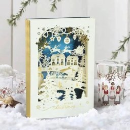 Felicitare de Craciun 3D Noapte de vis