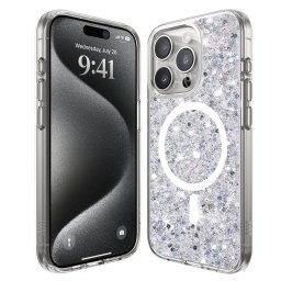 Husa Iphone 15 Pro Techsuit Sparkly Glitter magsafe