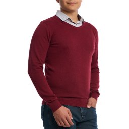 Pulover barbati anchior, Prestige, big size, Burgundy (Marime pulover: 2XL)