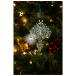 Decoratiune cristal Bohemia pentru Bradul de Craciun 19 cm