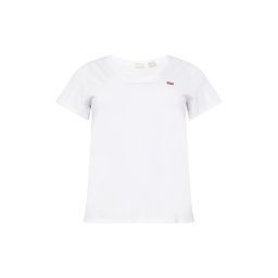 Levi's® Plus Tricou 'The Perfect V-Neck (Plus Size)' roșu / alb