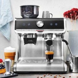 Espressor 42616, 1550 W, 2.8 l, 15 bar, Rasnita de cafea incorporata, Dispozitiv de spumare, Inox/Negru