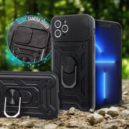 Husa SURVIVAL SLIDE, iPhone 16/16 Pro/16 Pro Max, Black