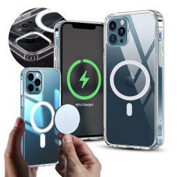 Husa Anti Shock, MagSafe, iPhone 16/16 Pro/16 Pro Max, Transparent