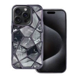 Husa Marble IPHONE 15/15 PRO/15 PRO MAX, Black/GOLD/Purple