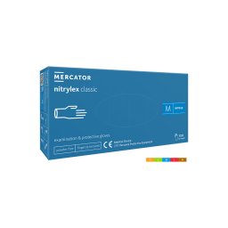 Set 100 bucati manusi nitrylex classic protectie si examinare doctor in uniforma