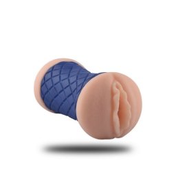 Enjoy Placere Intima Masturbator Dublu Vagin si Fund Albastru Senzatie Adevarata de Penetrare