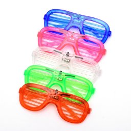 Ochelari shutter led, model aviator, 3 moduri iluminare, diverse culori culoare rosu MultiMark GlobalProd