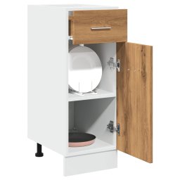 Dulap inferior cu sertar stejar artizanal, 30x46x81,5 cm, lemn GartenMobel Dekor