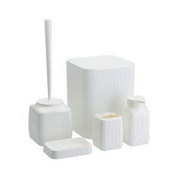 Set de baie CRYSTAL 5 buc. alb