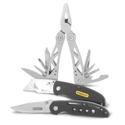 Set de trei instrumente multufunctional si cutite pliabile Stanley - STHT0-71029