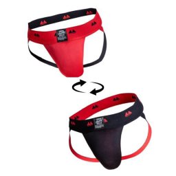 MM Sports The Original Jockstrap Reversible Black-Red XL