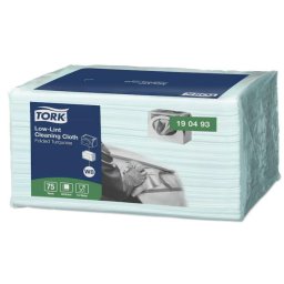 Laveta antiscama pentru curatare Low-Lint, turcoaz W8, 75 coli, ideala pentru atelierele de tinichigerie/vopsitorie Lungime - 160MM Latime - 195MM