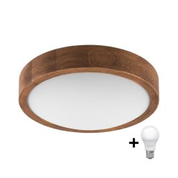 Plafonieră LED Brilagi CARVALHO SLIM 1xE27/60W/230V stejar d. 27 cm