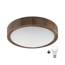 Plafonieră LED Brilagi CARVALHO SLIM 1xE27/60W/230V stejar nuc d. 27 cm