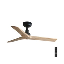Ventilator de tavan FARO 34284 KLIM S maro/negru d. 92,5 cm + telecomandă