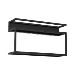 Raft de perete cu iluminare LED SHELF 33x60 cm negru