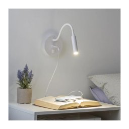 Lampă LED flexibilă de perete cu port USB Brilagi MAYA LED/3W/230V alb