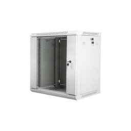 Dulap metalic montat pe perete din pachet demontabil , Lanberg , 27U , 600x600mm, 19 ”, Gri