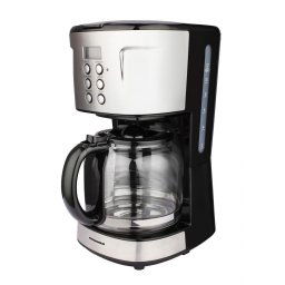 Cafetiera digitala HCM-D915BKS Heinner, 900 W, 1.5 L, timer, Negru/Inox