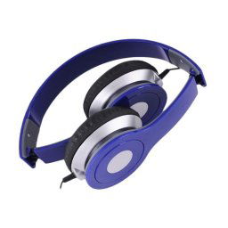 Casti audio stereo cu microfon Rebeltec City Blue, pliabile
